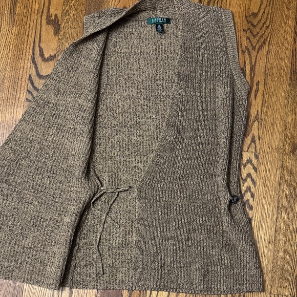 Ralph Lauren Brown Sweater Vest SZ XS 100% Cotton - Picture 4 of 6